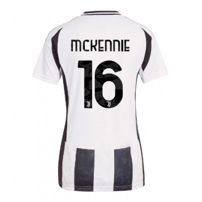 Ženski Nogometni dresi Juventus Weston McKennie #16 Domači 2024-25 Kratek Rokav Ženski Nogometni dresi Juventus Weston McKennie #16 Domači 2024-25 Kratek Rokav